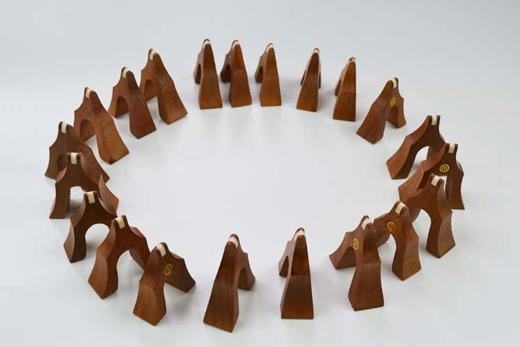 适用于古筝琴码通用标准163cm古筝原木古筝雁柱1-21号全套古筝筝码 3