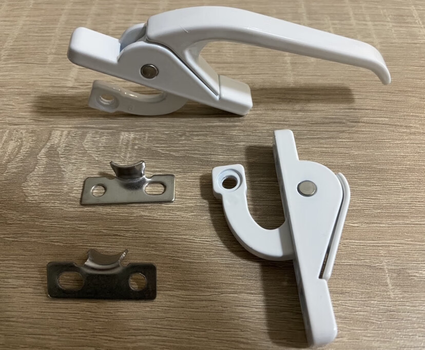 塑钢门把手老式实心外开窗联动执手铝合金塑钢门窗拉手勾锁上下传动