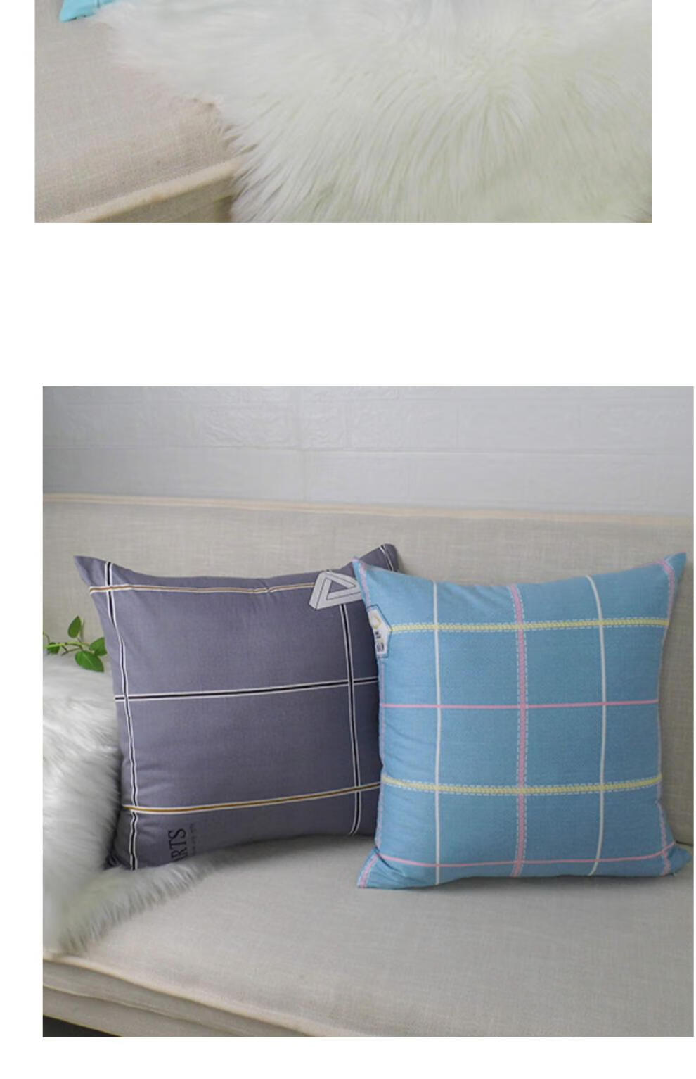 诺福佳全棉纯棉正方形枕头套沙发靠枕套抱枕枕套60x60方枕套不含芯50