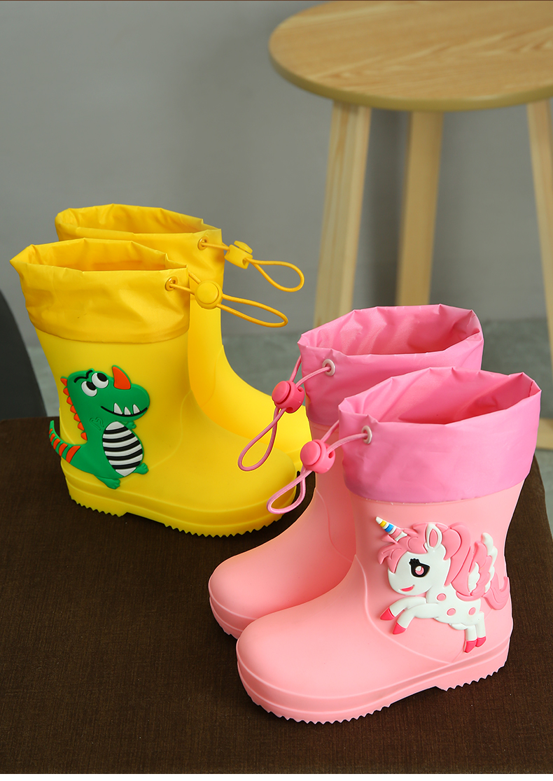 上学专用女童雨鞋幼儿园小童宝宝小孩防水女款儿童雨靴小学生女孩水鞋