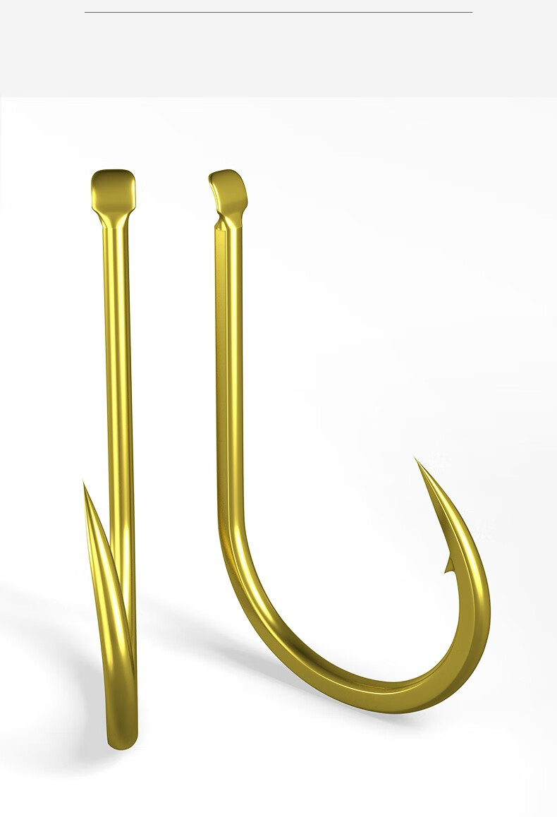 海迪 歪嘴千又鱼钩进口散装钓鱼钩50枚盒装鱼勾鲫鱼钩