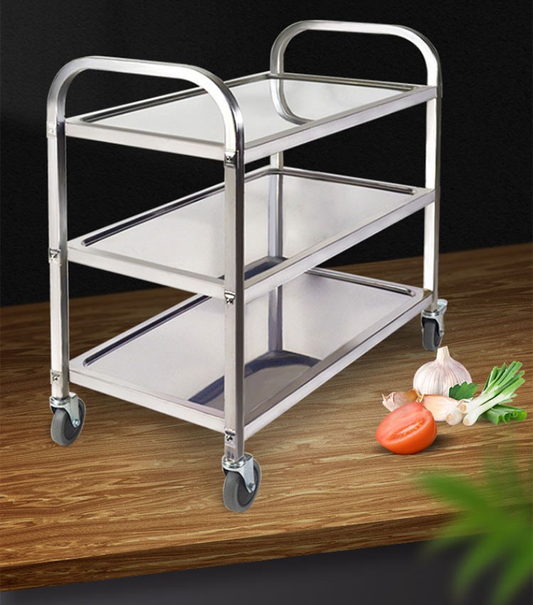 304不锈钢餐车推车酒店送餐车多层收餐收碗车上菜推餐车调料车厨房