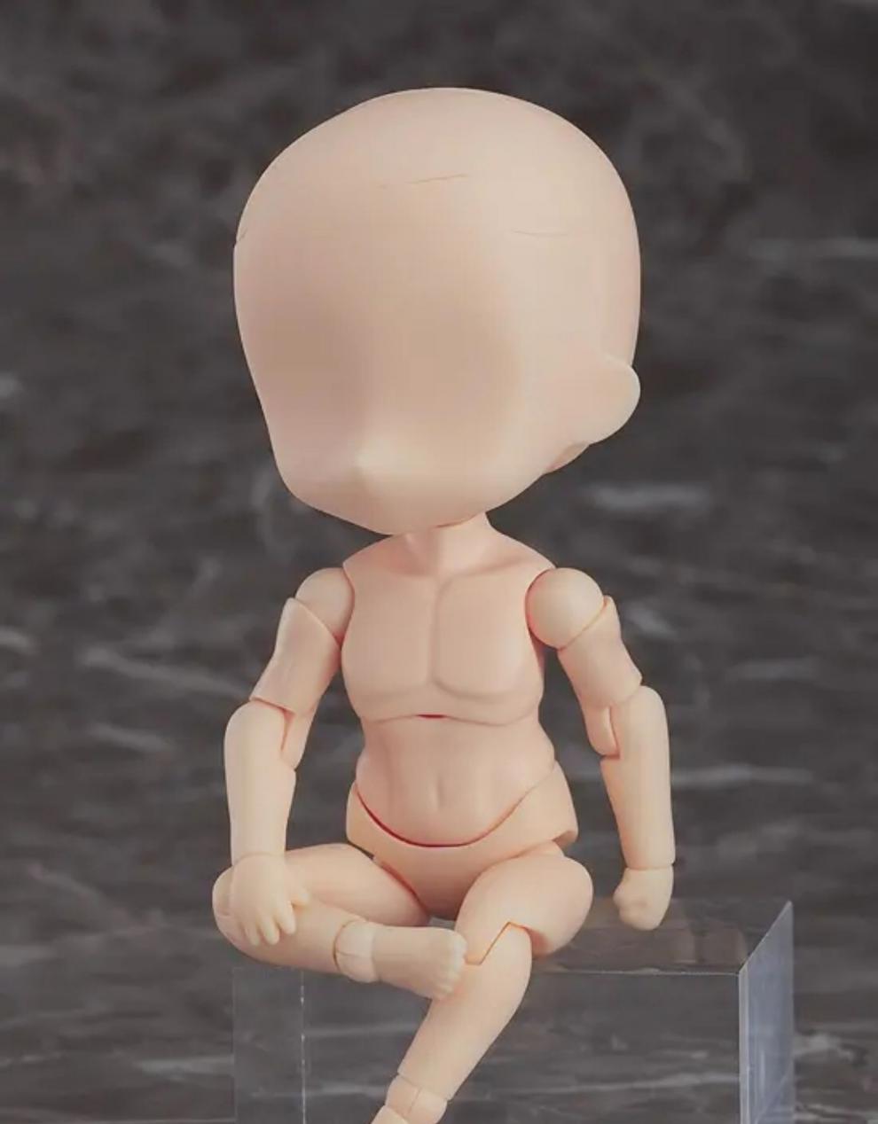 gsc粘土人doll素体配件q版可动再版boy杏仁牛奶色全新