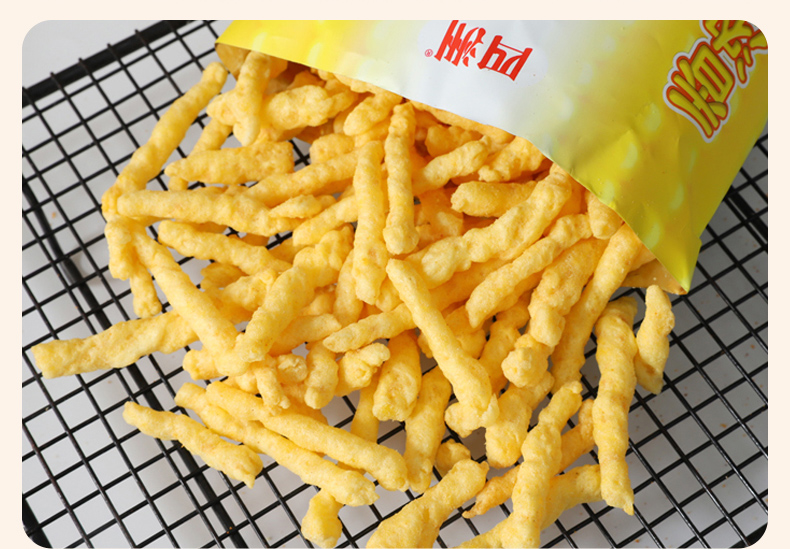 四洲粟一烧 粟米条香脆虾条烧烤味膨化脆脆条休闲零食办公小食 烧烤味