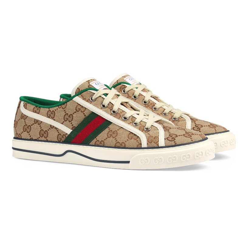 【中检鉴定】gucci古驰男鞋 gucci tennis 1977系列男士gg运动鞋 中秋