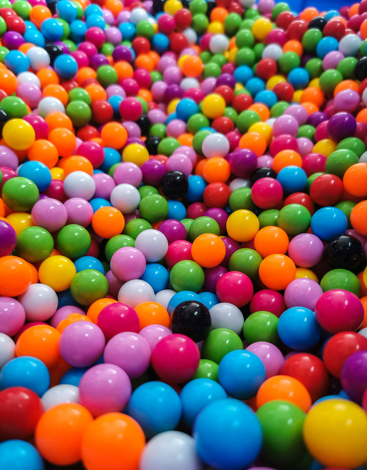 炮打僵尸黄球16mm弹珠机塑料珠子儿童游戏机射击飞机枪机射球彩色16mm