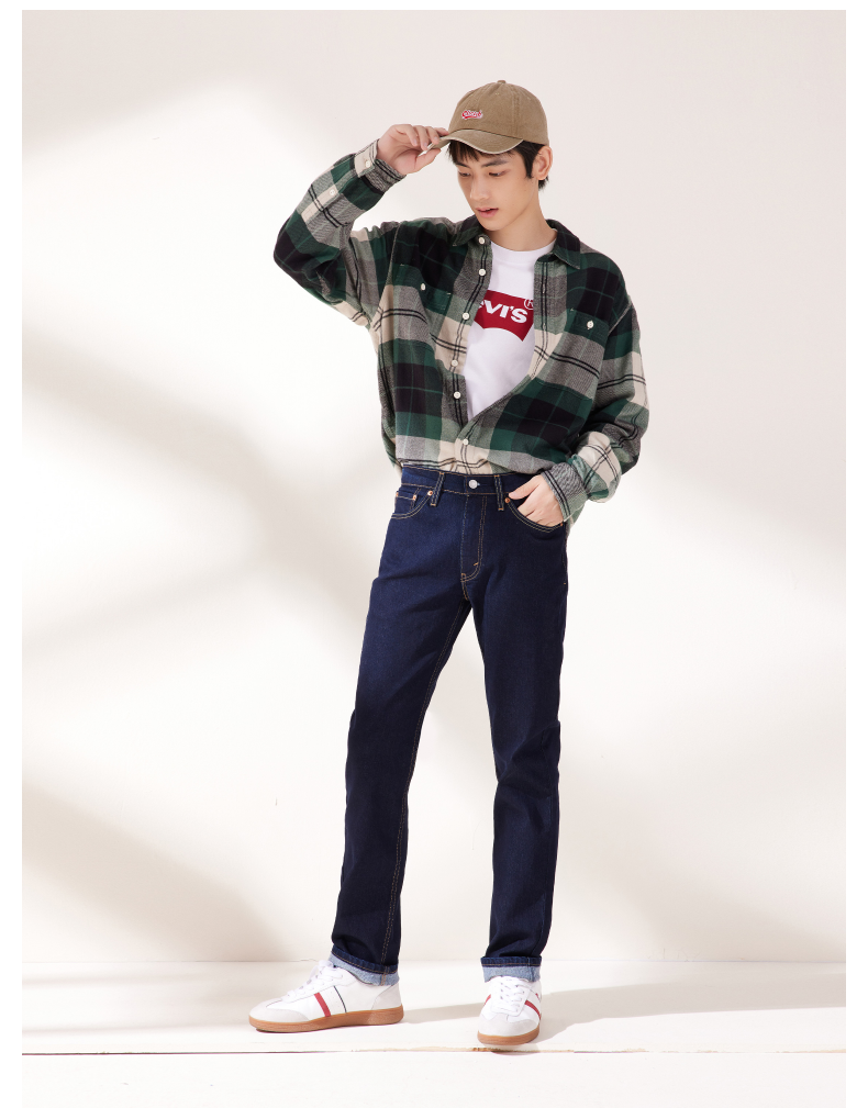 levis 冬暖系列 李维斯男士李维斯514 直筒低腰加厚牛仔裤 00514