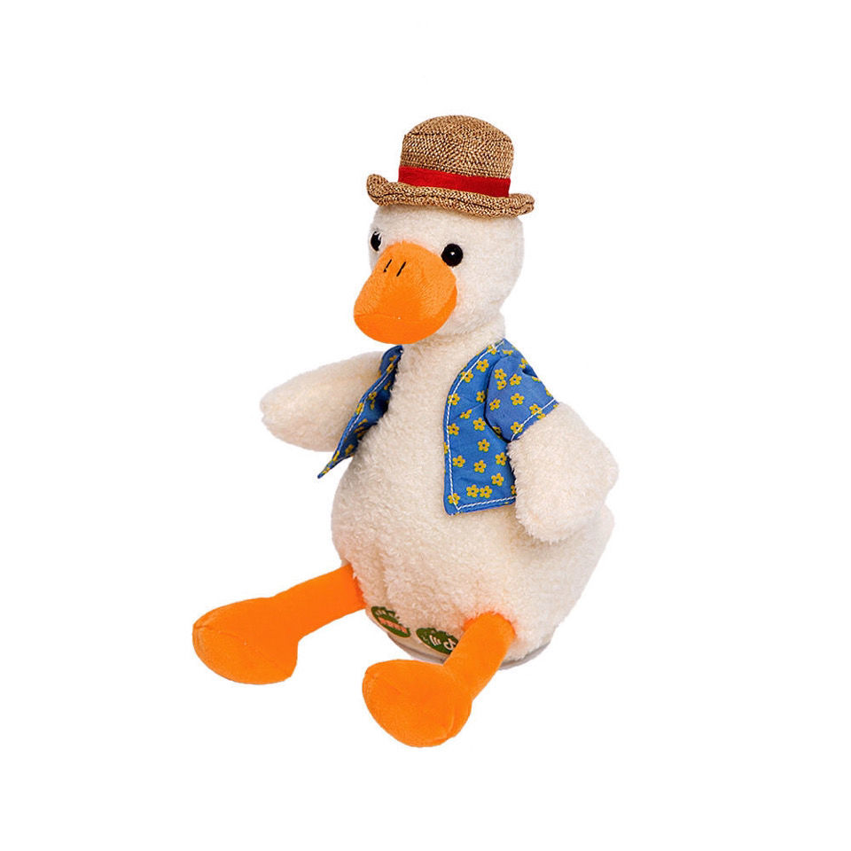 定制沙雕复读鸭搞怪学说话录音鸭公仔送礼物丑萌送礼物女朋友 普通款