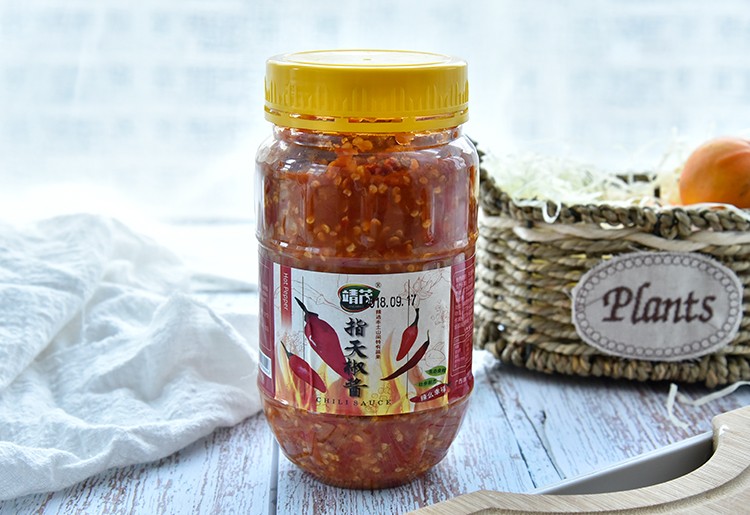 法思觅语 指天椒酱900gx2罐 靖茂 广西靖西特产厨房剁椒蒜蓉大蒜香辣
