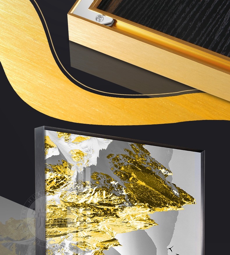 锐歌 卧室装饰画现代简约铝合金外框沙发背景墙客厅挂画办公室走廊