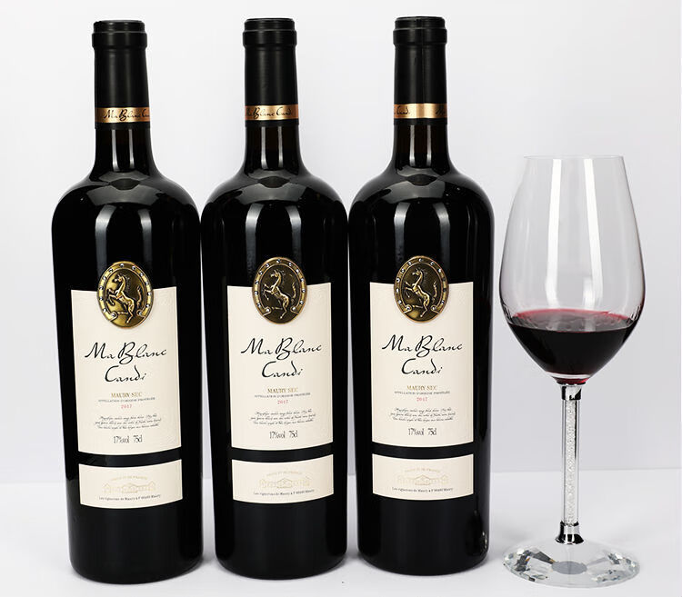 白马康帝fi法国原瓶干红 专用纪念款葡萄酒 17%vol