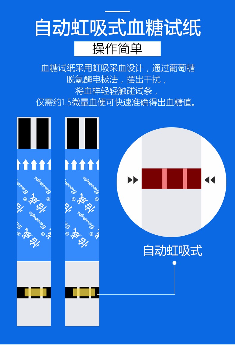 怡成 血糖试纸条试纸盒装 jps-7家用语音血糖仪独立盒装试纸带针