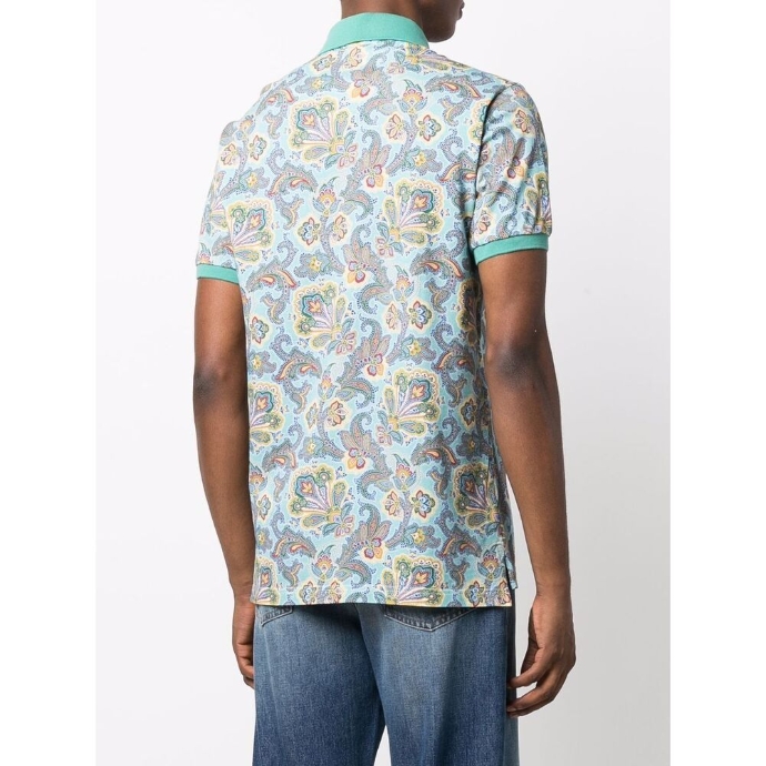 欧洲直采etro男装2022春夏男士polo衫1y8004045250绿色l