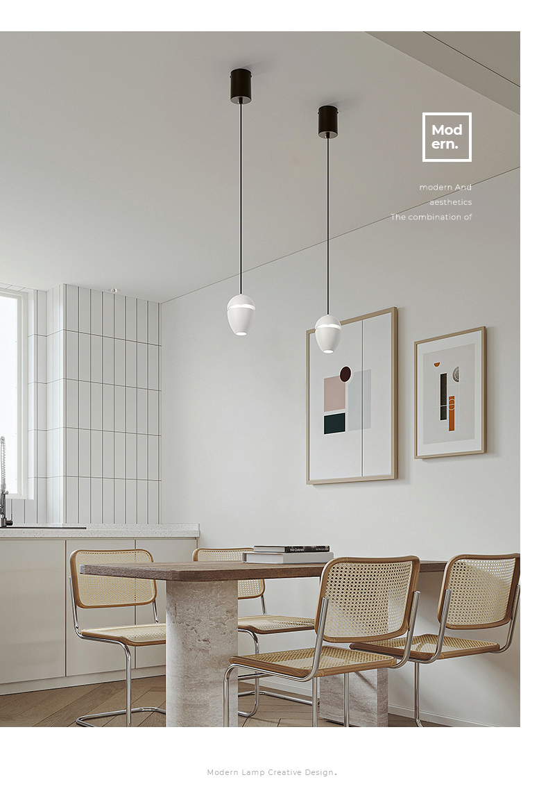 普洛缇puluoti普洛缇卧室床头餐厅吊灯led现代简约吊线灯极简水滴圆球