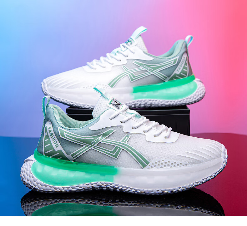 飙山狼网鞋男夏季2022年新款男士运动鞋潮流莆田爆米花软底户外椰子鞋