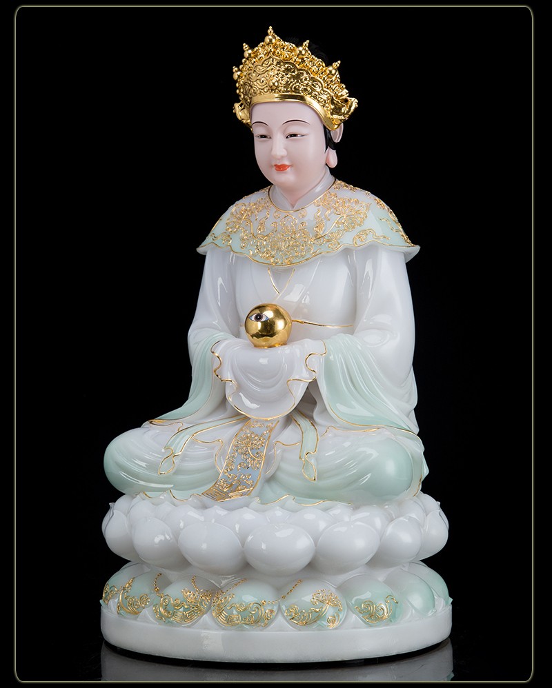 菲落轻奢高端汉白玉泰山老奶奶碧霞元君神像泰山女神送子娘娘眼光娘娘