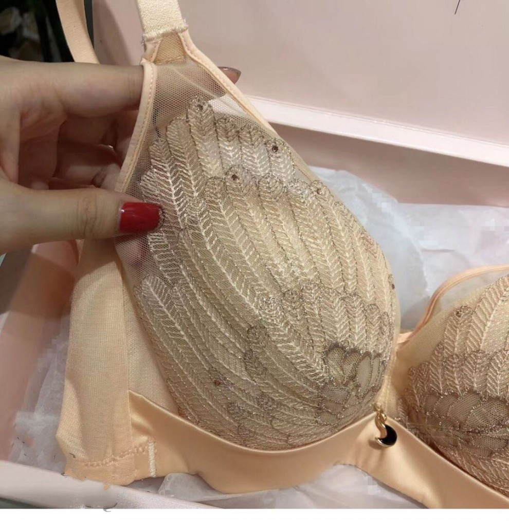 黑天鹅文胸内衣全养护塑型小胸聚拢收副乳薄款胸罩 全养护肤色 70/32