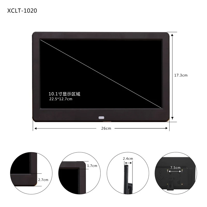 Sasser 10-inch digital photo frame electronic photo album display video calendar music picture player 1280*800 resolution custom boot screen company gift black standard +16G Sasser 10-inch digital photo frame electronic photo album display video calendar music picture player 1280*800 resolution custom boot screen company gift black standard +16G