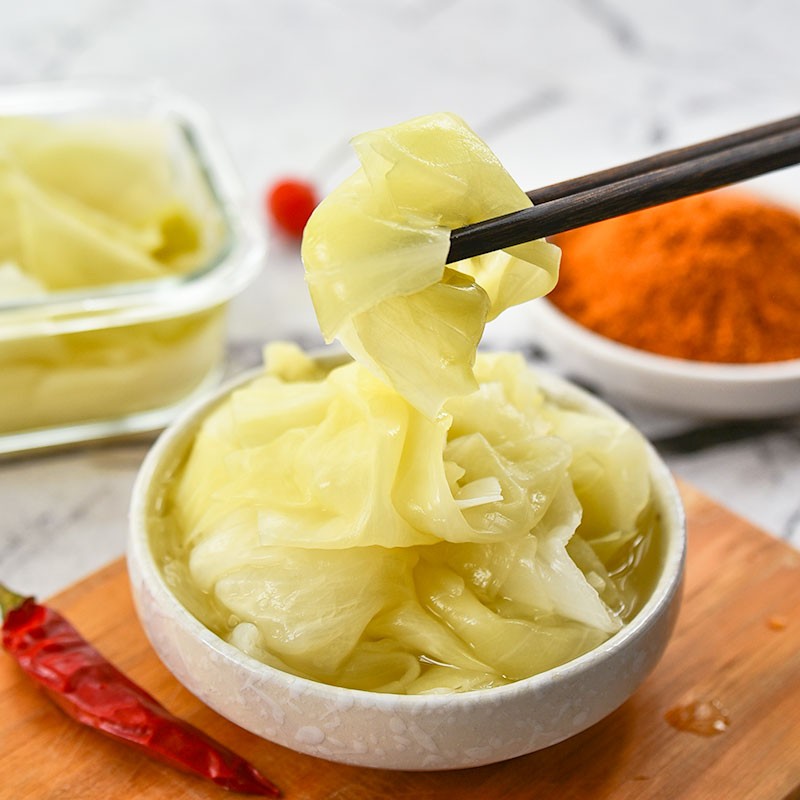 腌包菜泡菜包菜 发记甜酸椰菜900g*2瓶 城隍酸料酸野广西酸嘢腌制水果
