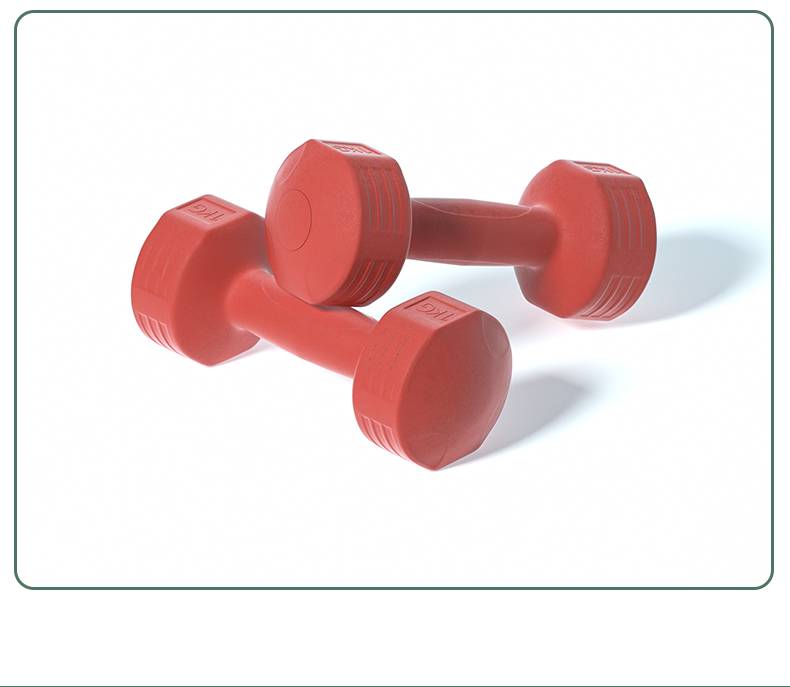 小哑铃家用女士可爱哑铃女士健身家用器材包胶小学儿童15kg练臂肌男士