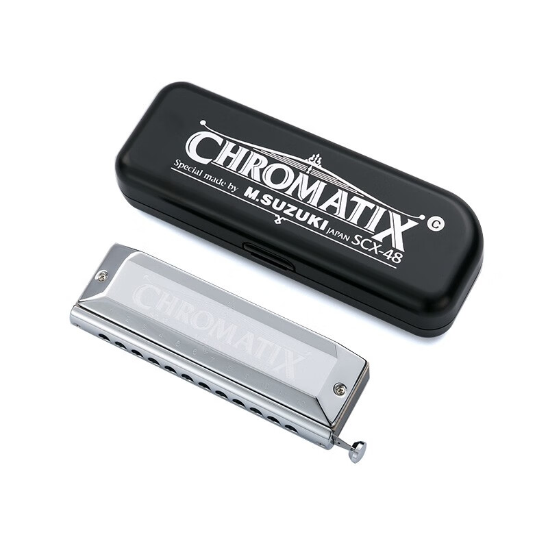 suzuki铃木12孔半音阶口琴初学者入门成人自学专业乐器scx-48油 scx