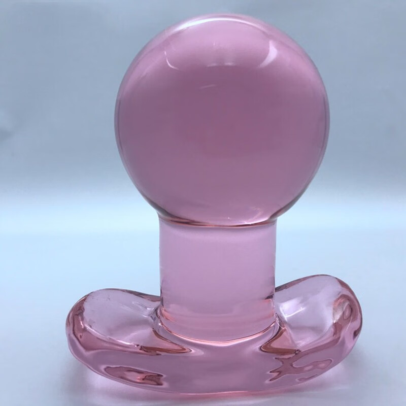加大加粗5cm玻璃肛塞后庭扩肛器男用sm后肛性用品 透明 润滑液【图片