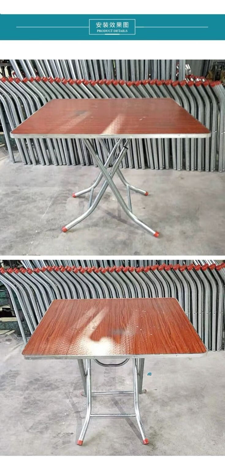 简易折叠桌腿架子桌腿折叠支架餐台脚桌架餐桌腿支架折叠桌子腿特厚