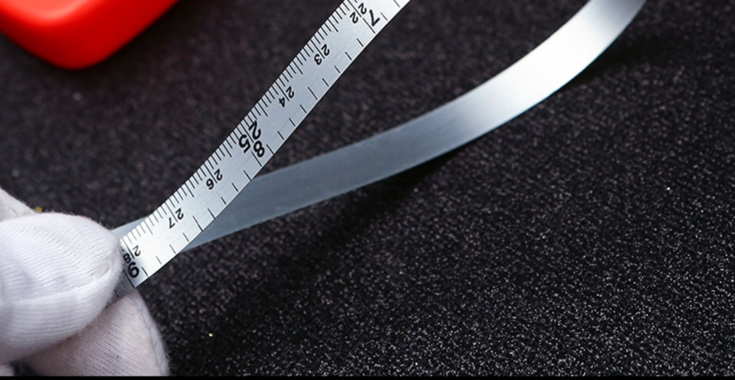 围尺测树尺量直径家用迷你胸径尺腰围尺不锈钢2米卷尺钢围尺2米围尺