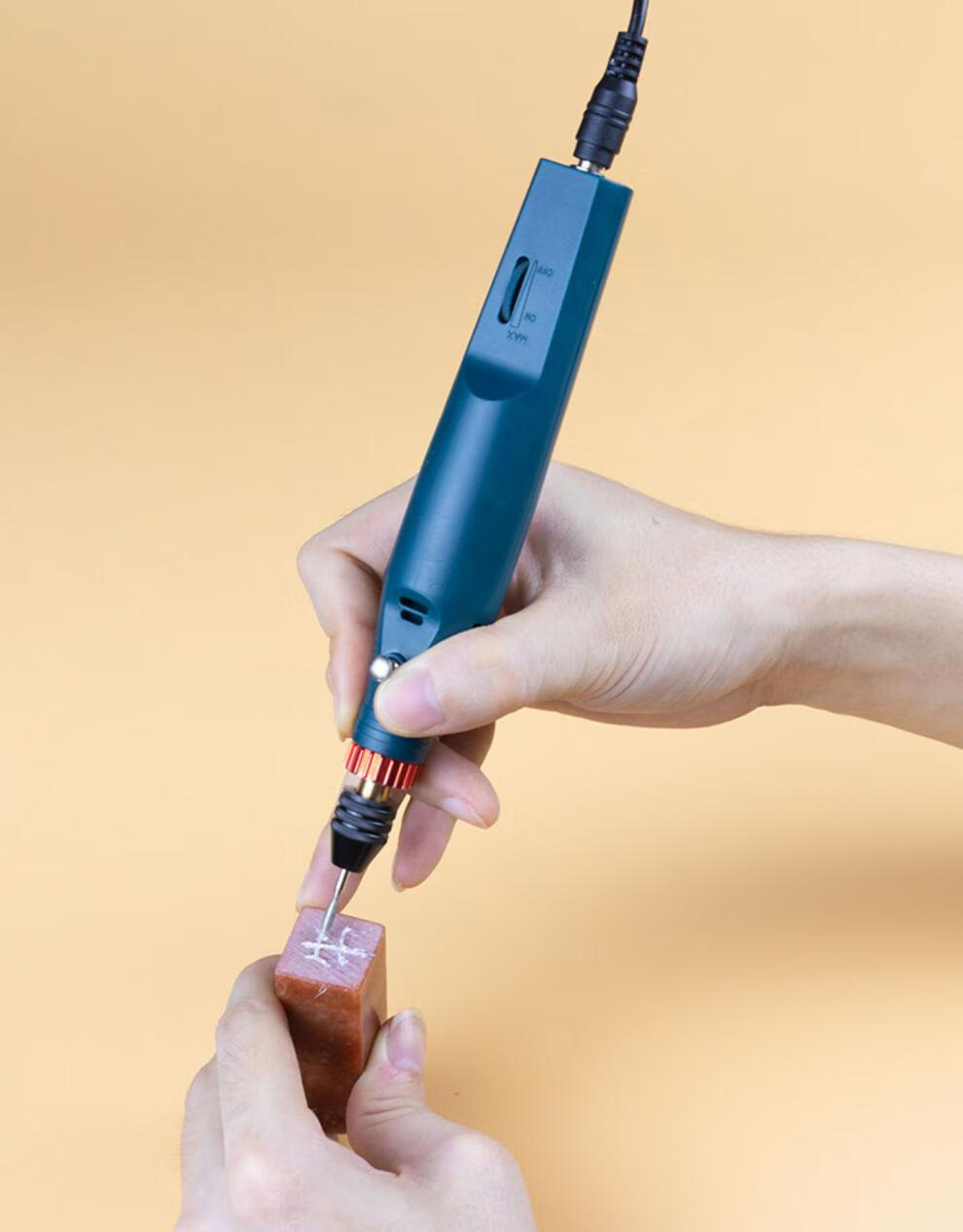 电磨机小型手持电动雕刻工具打磨机玉石木雕打磨抛光工具电钻插电款