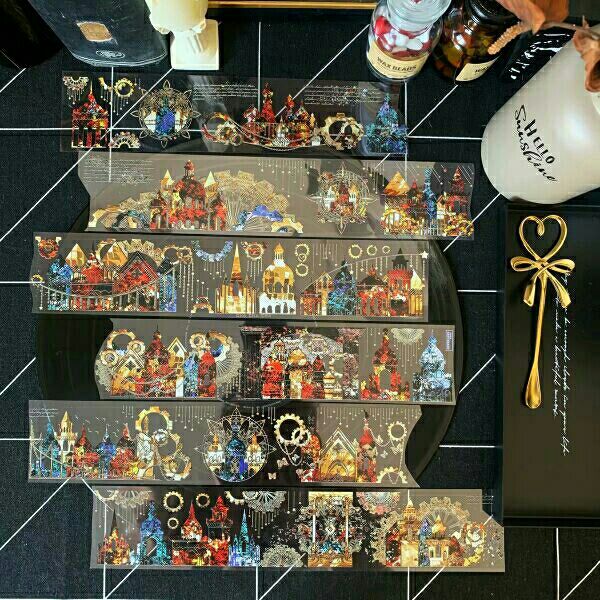 仓梵neverland孤寂沉溺胶带手帐公社pet和纸三周年台产沉溺孤水晶胶带