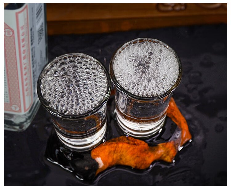 500ml清香型高度纯粮食酒高粱酒裸瓶酒 53度光瓶整箱白酒浆6瓶【图片