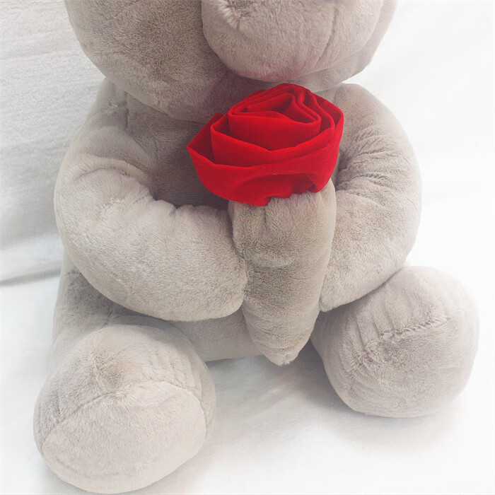 网红新款玫瑰花泰迪熊毛绒公仔情人节生日礼物熊宝宝玩偶捧花娃娃