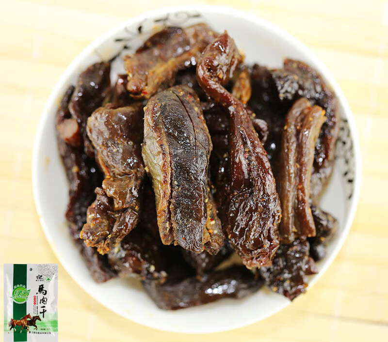 嫩江驿站特产精装风干马肉干原味特色食年货开袋即食塑封 香辣