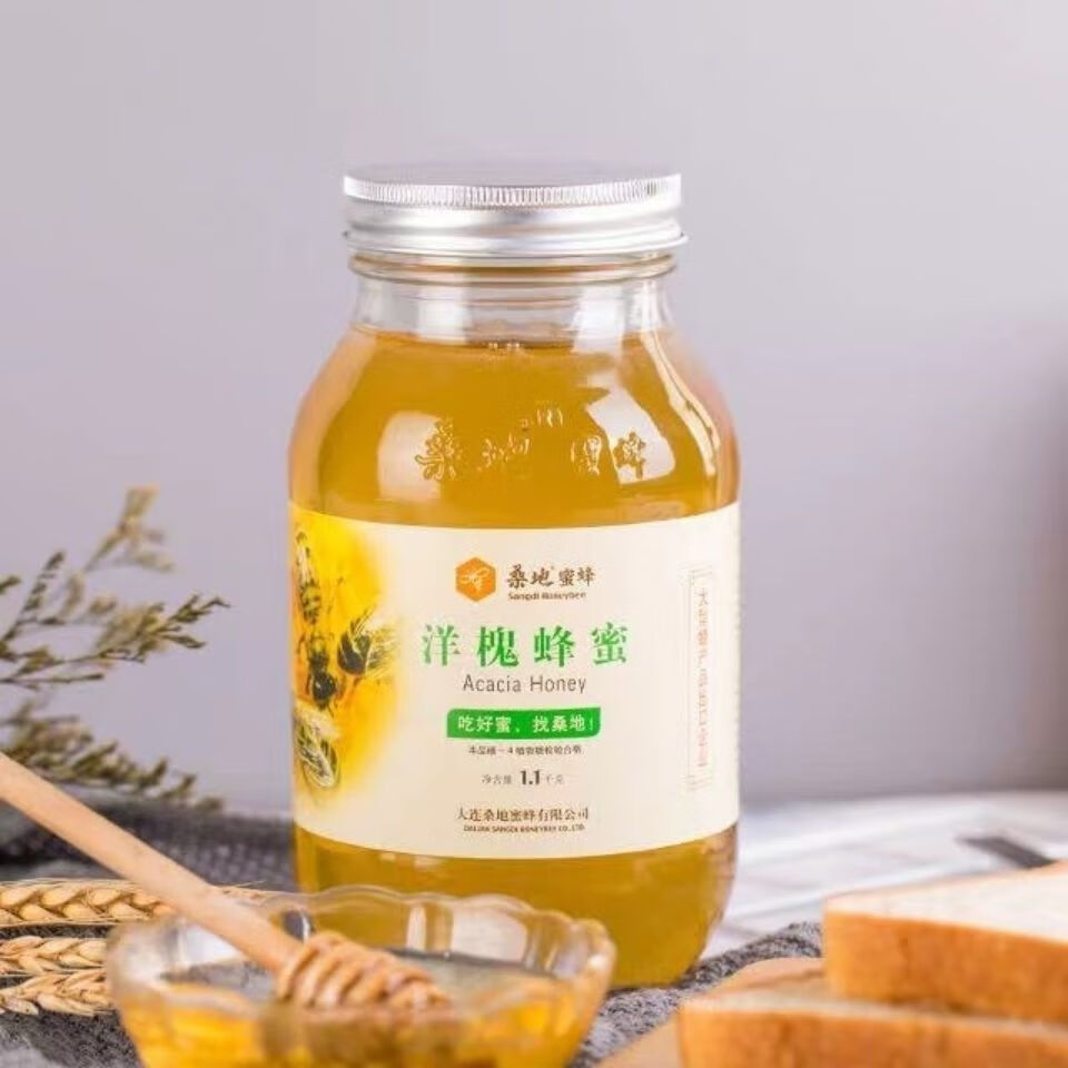 伟博洋槐蜂蜜1100克波美度425自然成熟蜜大连一箱以上送货洋槐蜂蜜