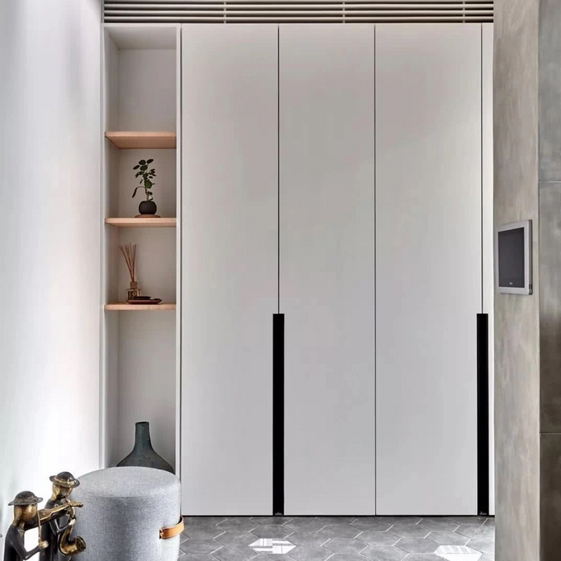 定制黑色1米超长暗装g型拉手内嵌入式隐形暗藏衣柜门橱柜抽屉金色把手