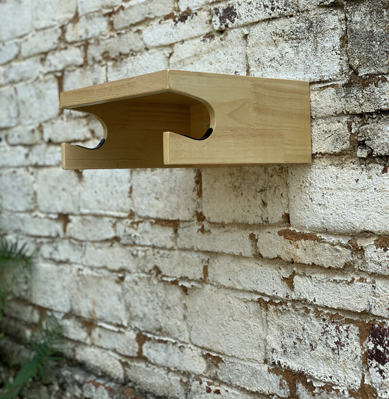 木质自行车挂架 墙车架自行车挂墙停车架 单车室内挂墙架 本色