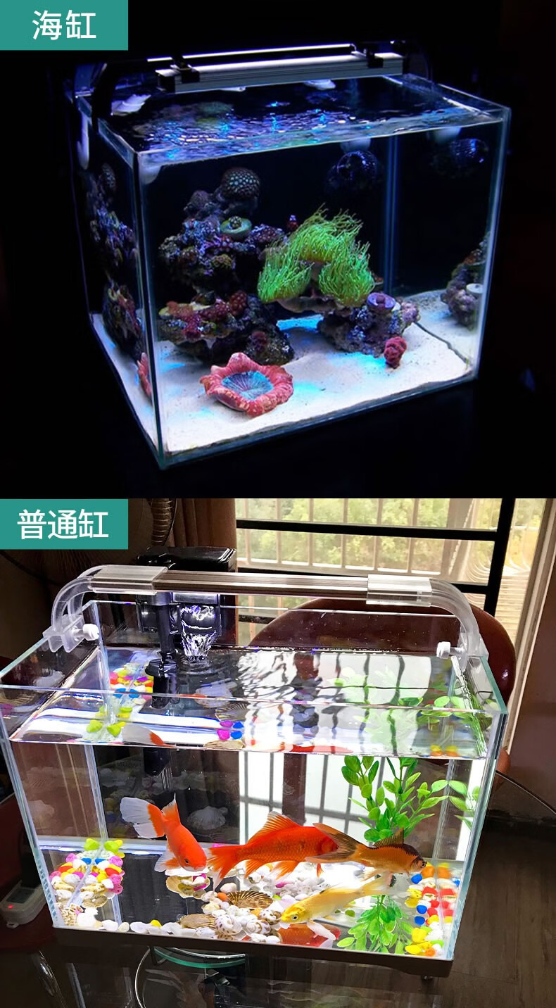 森森(sunsun)超白鱼缸玻璃桌面客厅生态斗鱼金鱼乌龟缸造景懒人养鱼