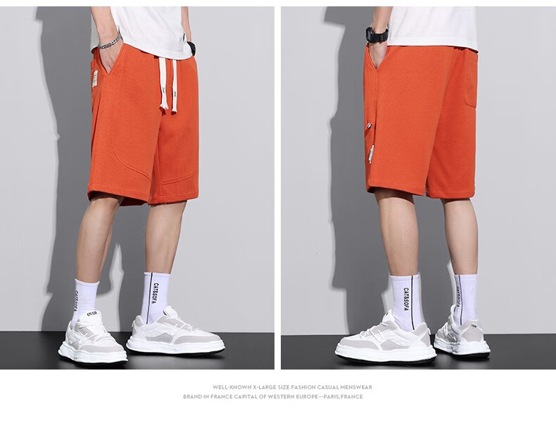 dk 品牌高端潮牌运动休闲短裤男夏季情侣棉质五分裤男宽松中裤休闲