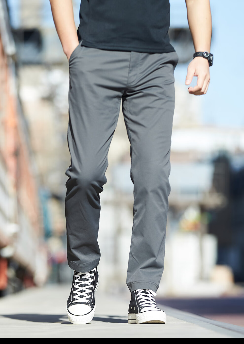 新品龙牙二代轻骑战术休闲裤男士户外工装修身直筒长裤春秋铁血战舰灰