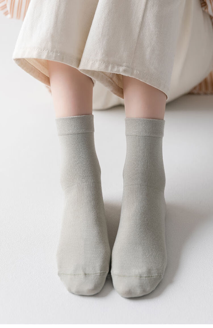 新品薄袜子女袜子女春夏薄款韩版中筒袜百搭女士长袜子透气长筒女棉袜