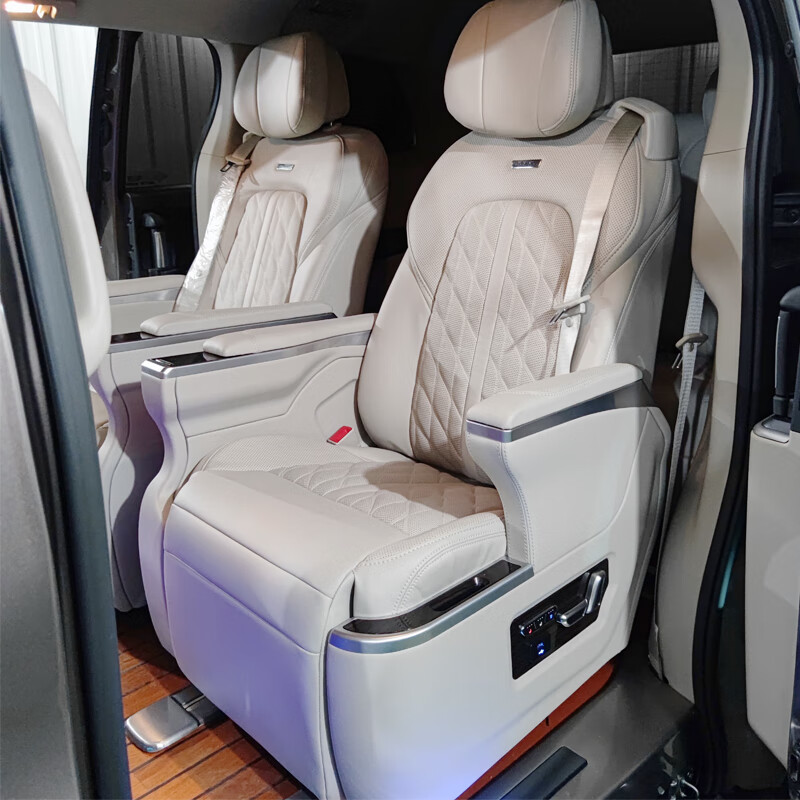 定制别克gl8航空座椅别克gl8es陆尊65328t胖头鱼25s电动中门沙发床木