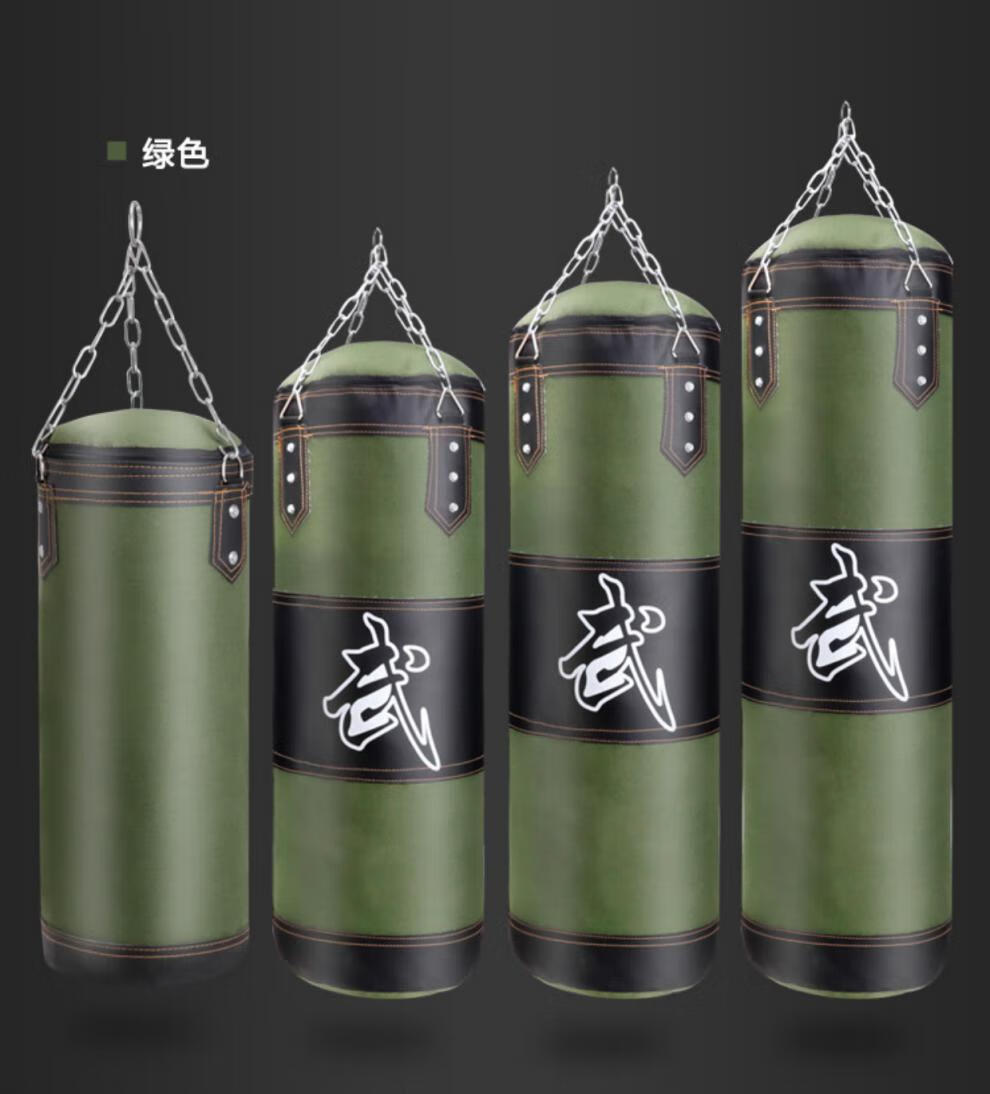 散打吊式拳击沙袋儿童武术搏击训练泰式帆布沙包家用健身器材80厘米