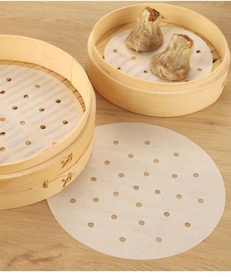 蒸笼纸家用食品级不粘蒸笼包子垫子蒸锅纸小笼包纸北京烤鸭面皮纸400