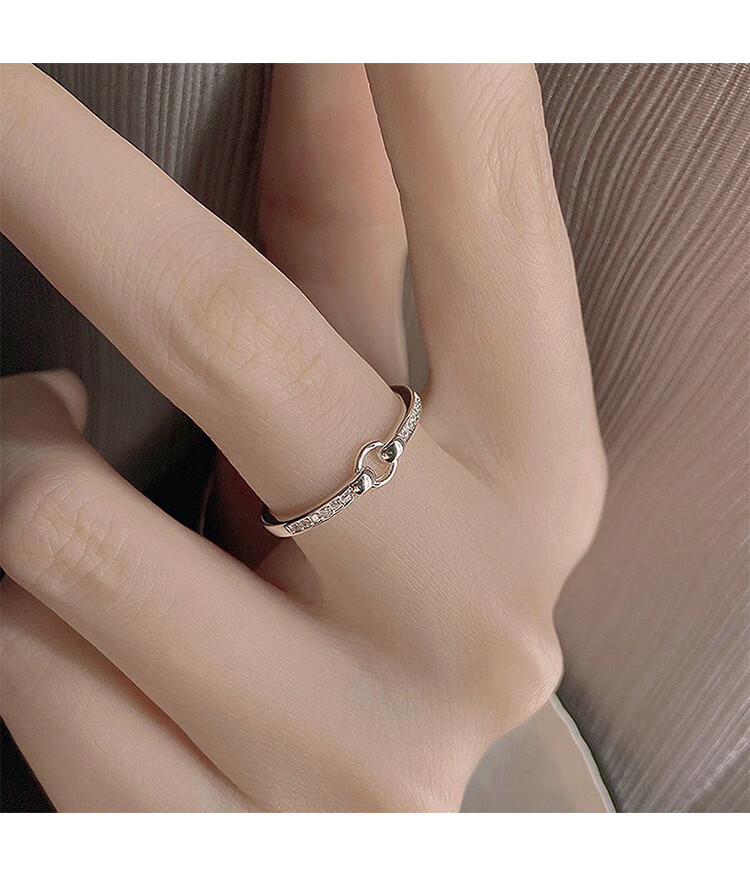 欧美冷淡风韩版尾戒时尚饰品首饰素圈单身戒时尚饰品生日礼物圆形戒指