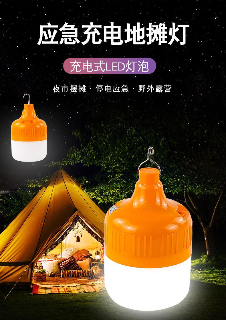 充电球泡灯led节能停电应急灯地摊夜市跑江湖移动充电灯泡照明 usb