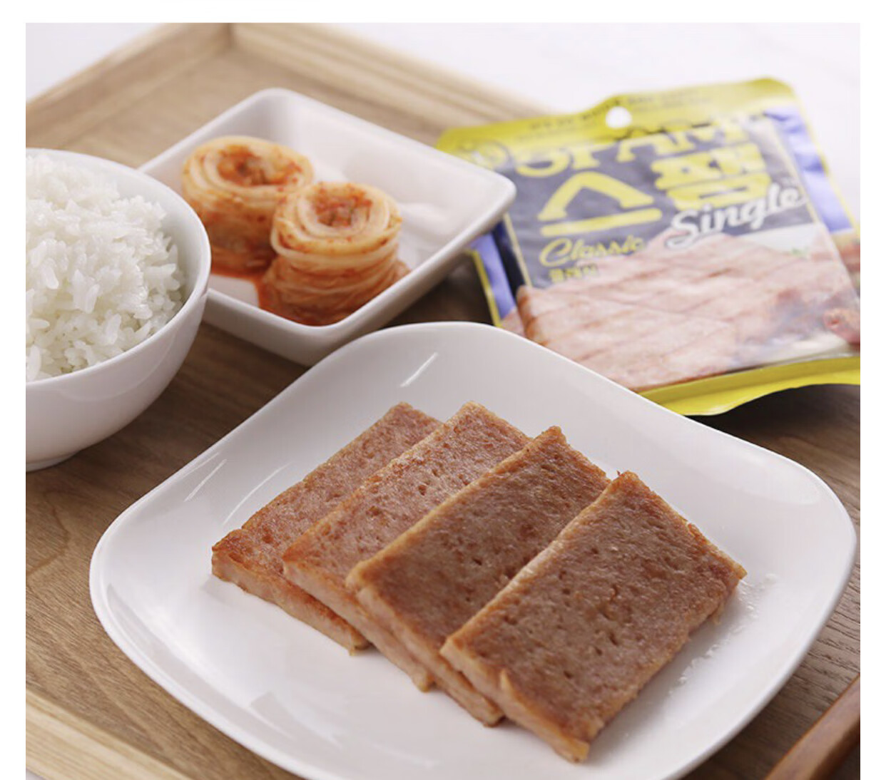 spam午餐肉原味即食罐头罐头猪肉罐头80g应急储备食品韩国进口低盐80g