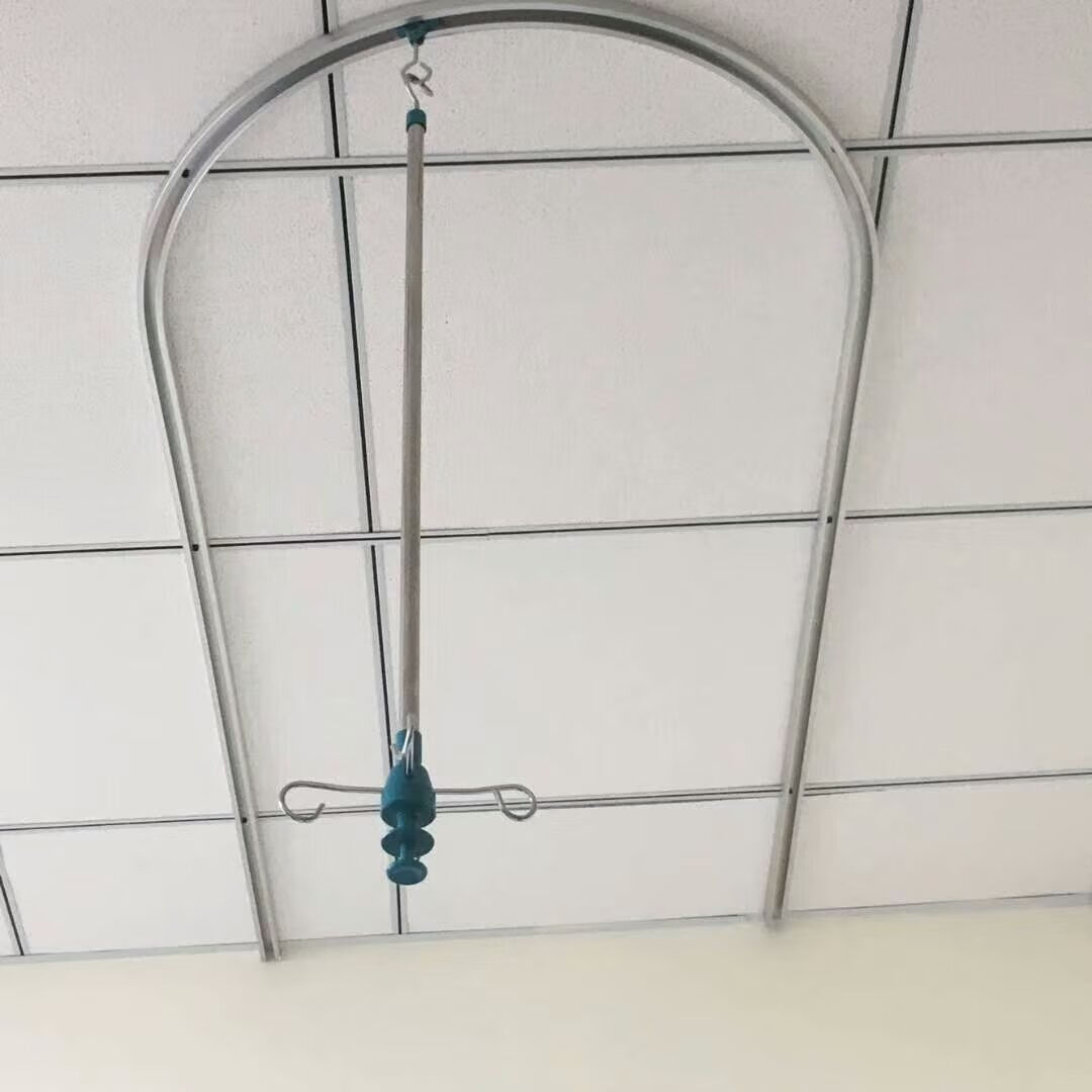 【药房直售】u型输液轨道 医院天轨吊杆病房铝合金直轨架诊所床il隔帘
