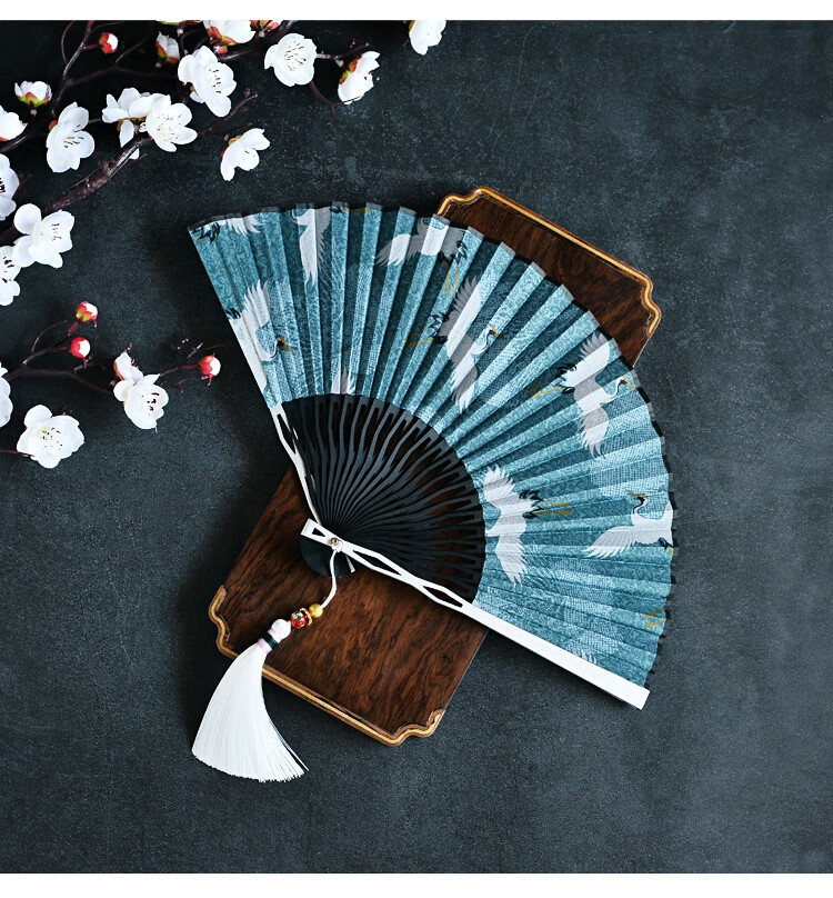 扇子男生霸气防身古风折扇易开合金属折扇钛合金扇子手抓防身神器 群