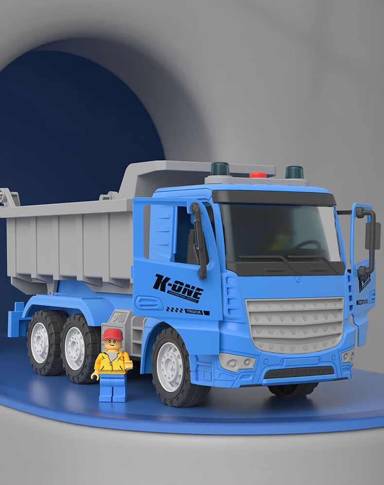 【严选品质】翻斗车动画儿童大号工程翻斗车玩具仿真模型自卸货车卡车