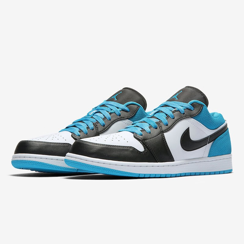 耐克(nike)jordan 1 low aj1低帮男子篮球鞋 553558 蓝黄553558-123